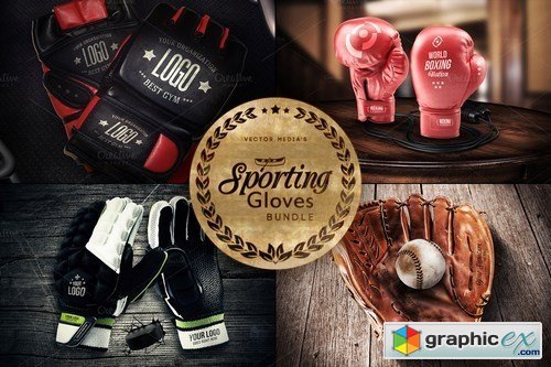 Sporting Gloves - Mockups [BUNDLE] 