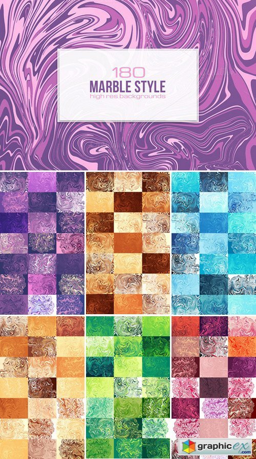 180 colorful Marble backgrounds 