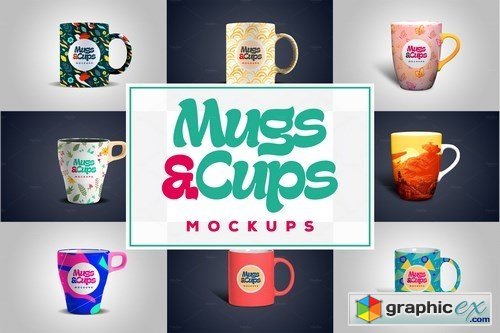 Mugs and Cups - Mockups 