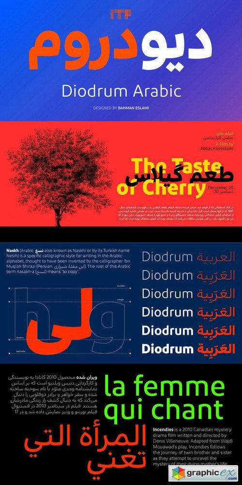 Diodrum Arabic Font Family 