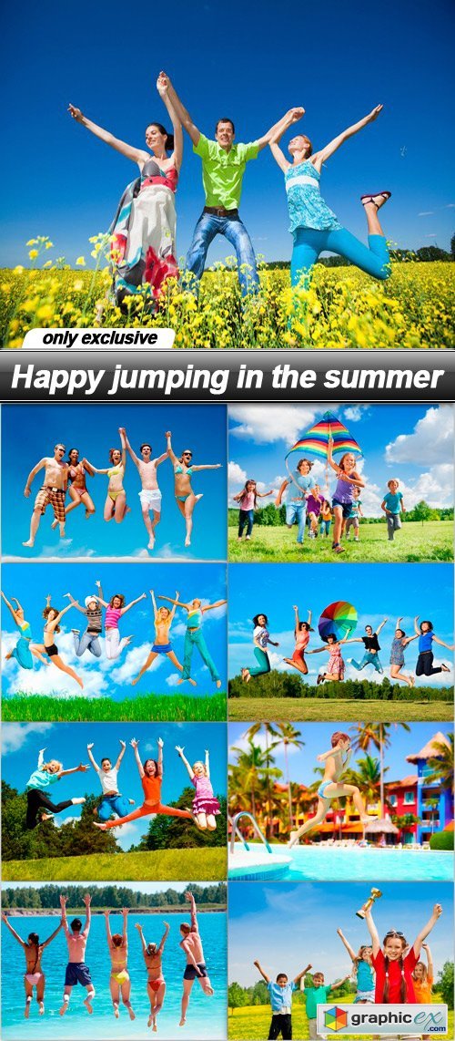 Happy jumping in the summer - 9 UHQ JPEG