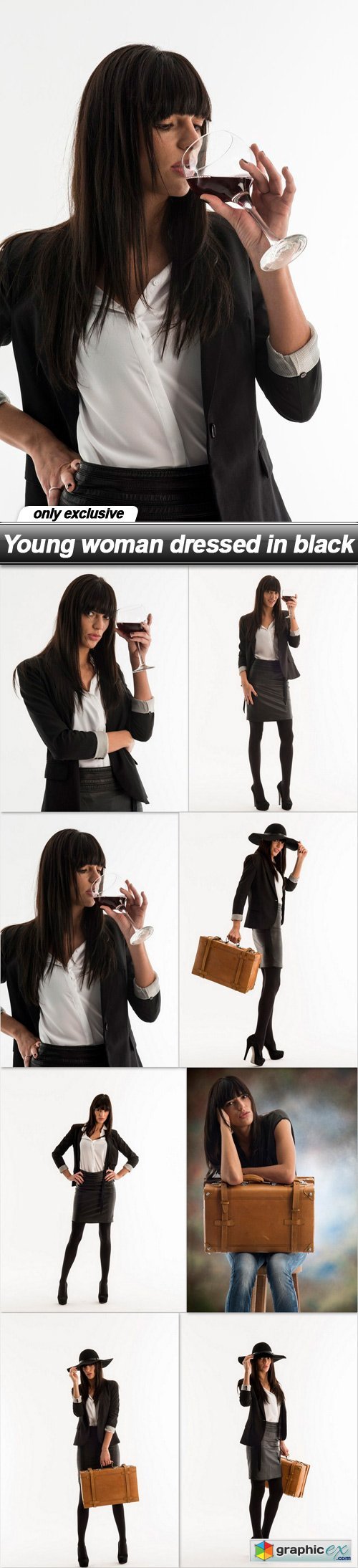Young woman dressed in black - 8 UHQ JPEG