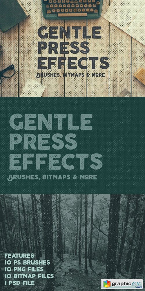 10 Gentle Vintage Press Effects