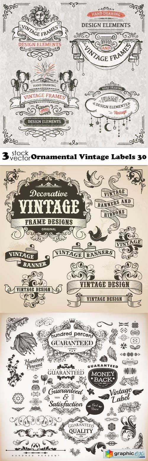 Ornamental Vintage Labels 30