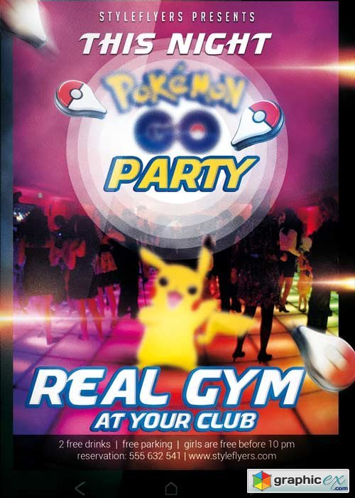 Pokemon Go Party Flyer