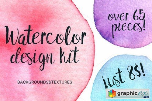 Watercolor design kit