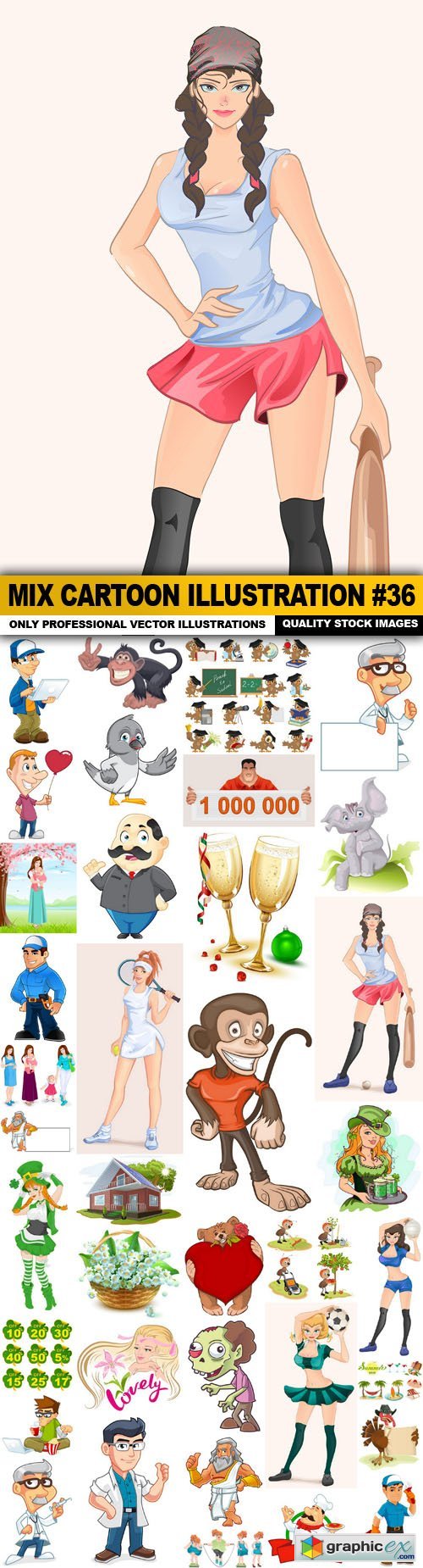 Mix cartoon Illustration #36