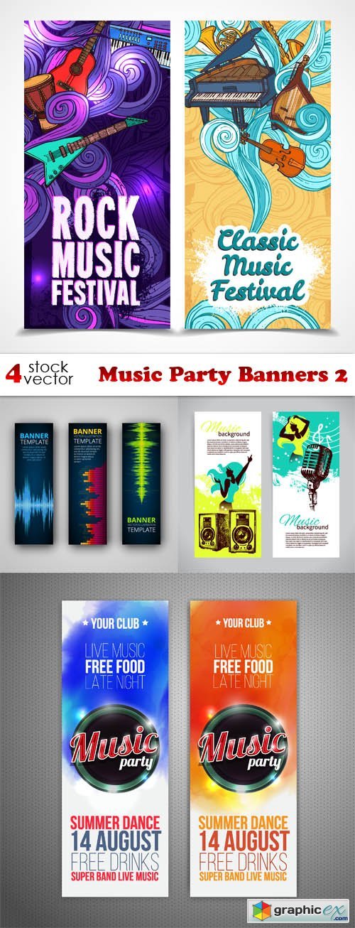 Music Party Banners 2