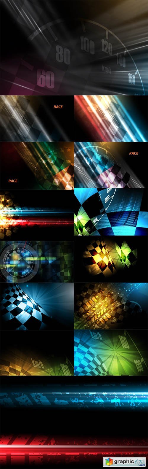 Racing Square Backgrounds