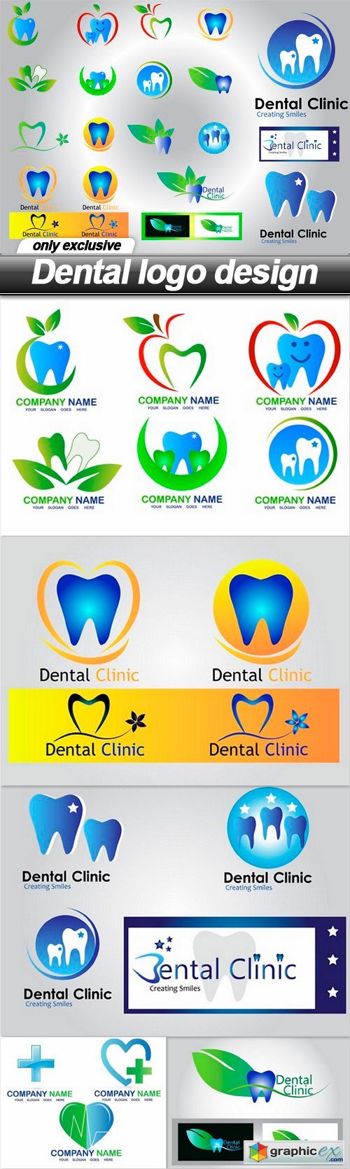 Dental logo design - 6 EPS