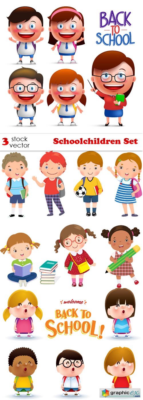 Schoolchildren Set