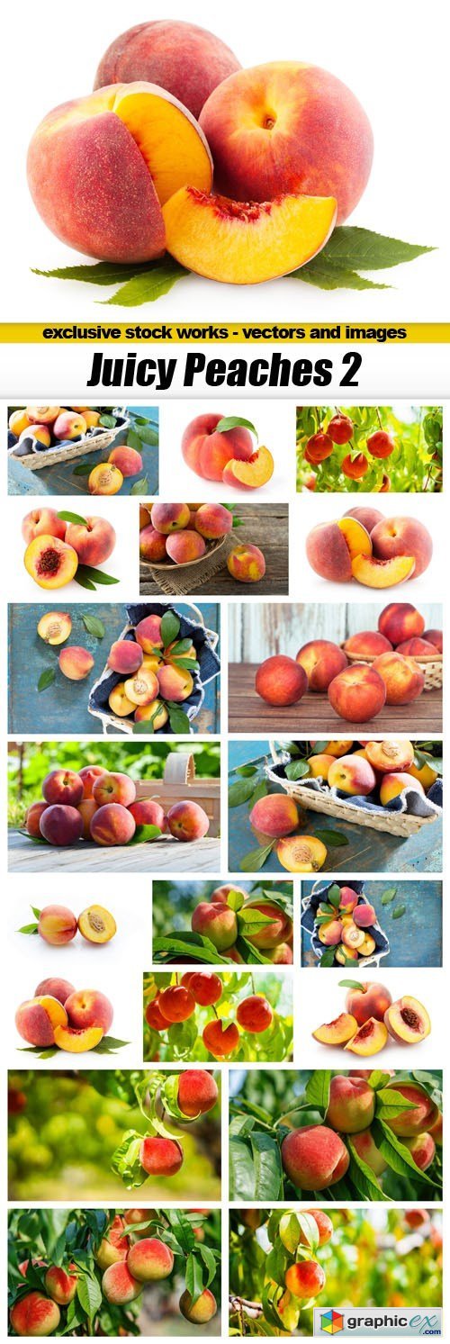 Juicy Peaches 2 - 20xUHQ JPEG