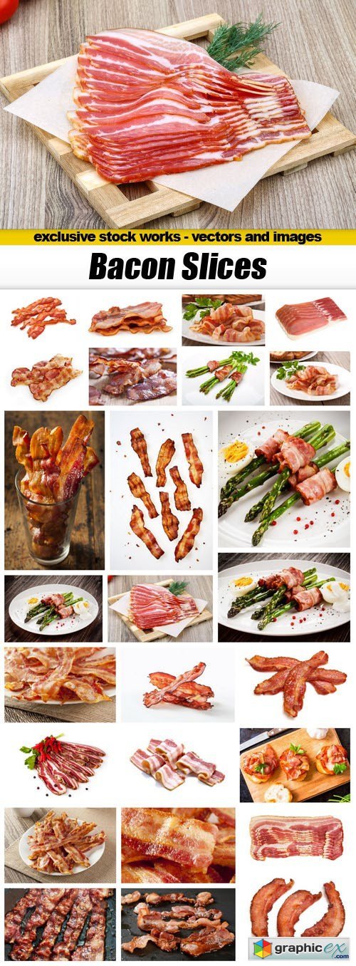Bacon Slices - 26xUHQ JPEG
