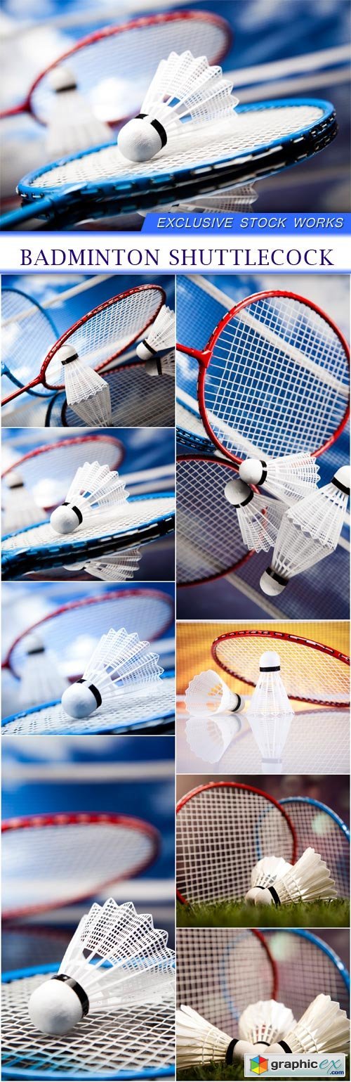 Badminton shuttlecock 8X JPEG