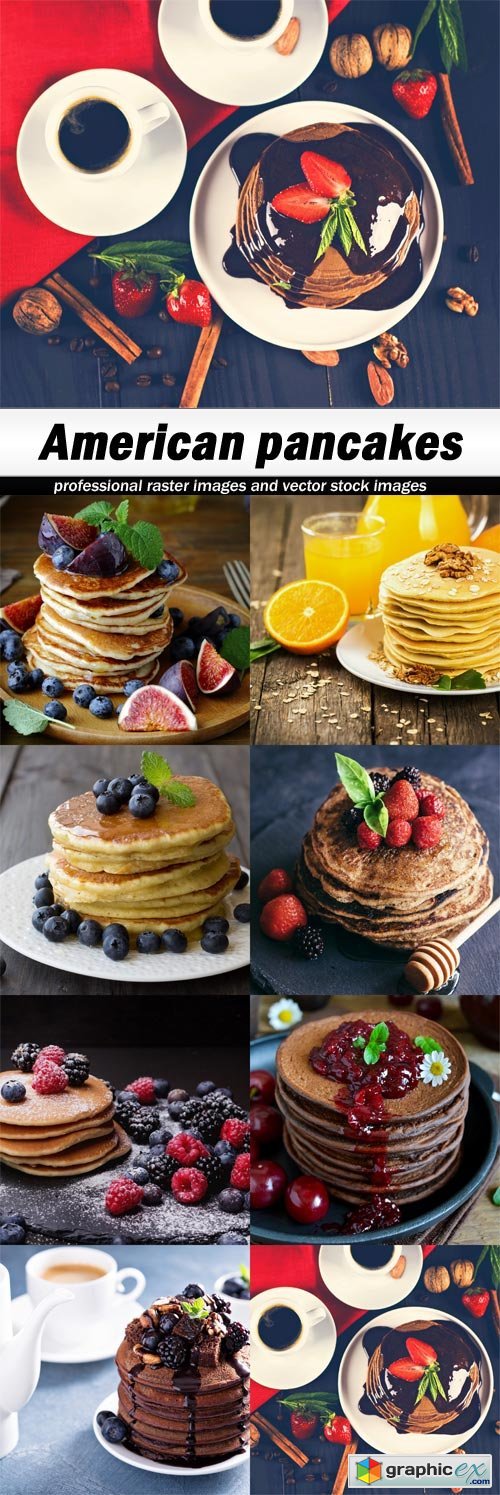 American pancakes - 8 UHQ JPEG