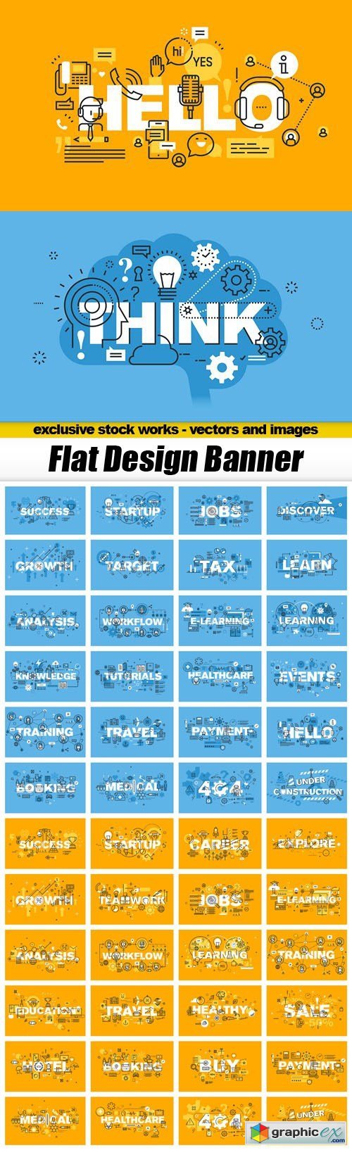 Flat Design Banner - 50xEPS