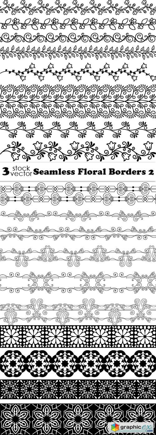 Seamless Floral Borders 2