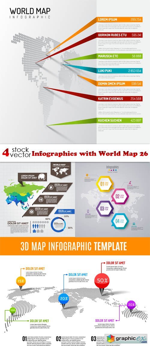 Infographics with World Map 26