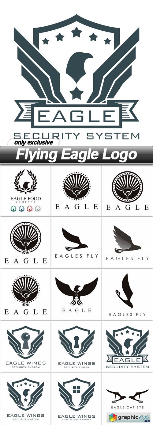 Flying Eagle Logo - 15 EPS