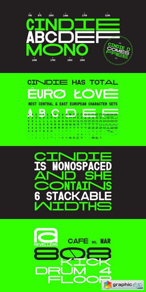 Cindie Mono Font Family