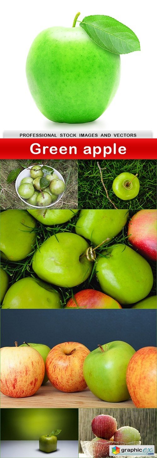Green apple - 7 UHQ JPEG
