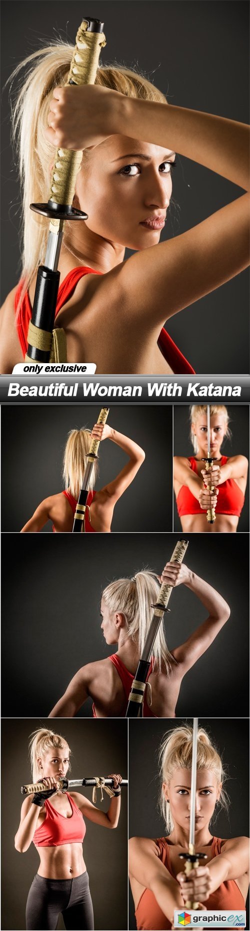 Beautiful Woman With Katana - 6 UHQ JPEG