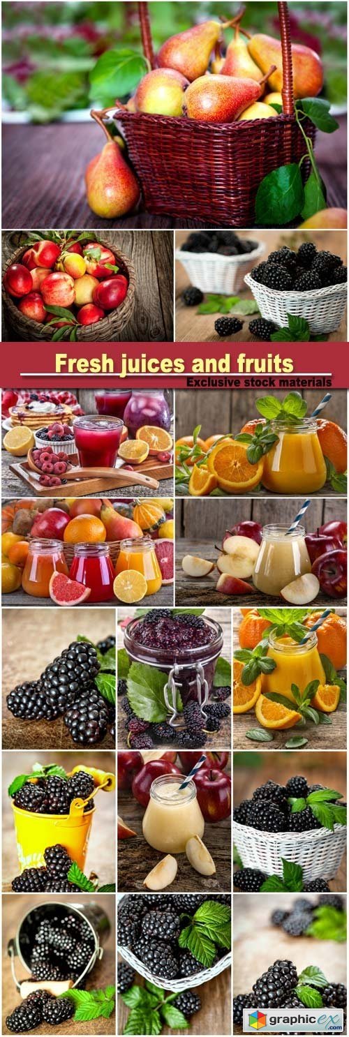 Fresh juices and fruits