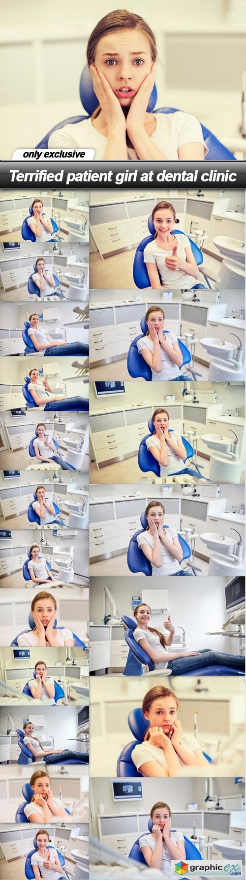 Terrified patient girl at dental clinic - 20 UHQ JPEG