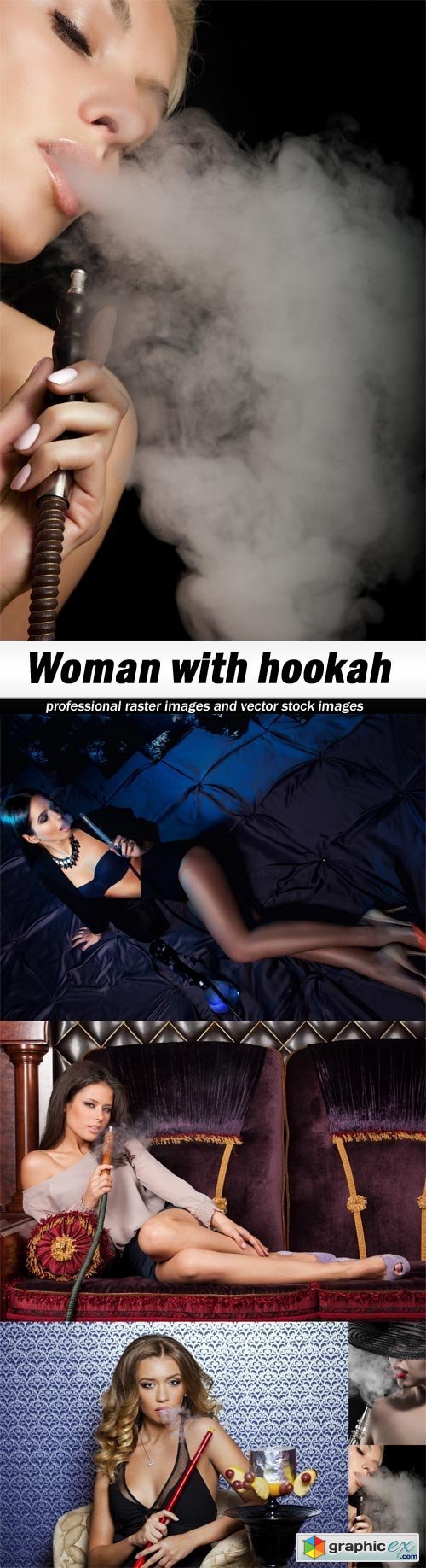 Woman with hookah - 5 UHQ JPEG