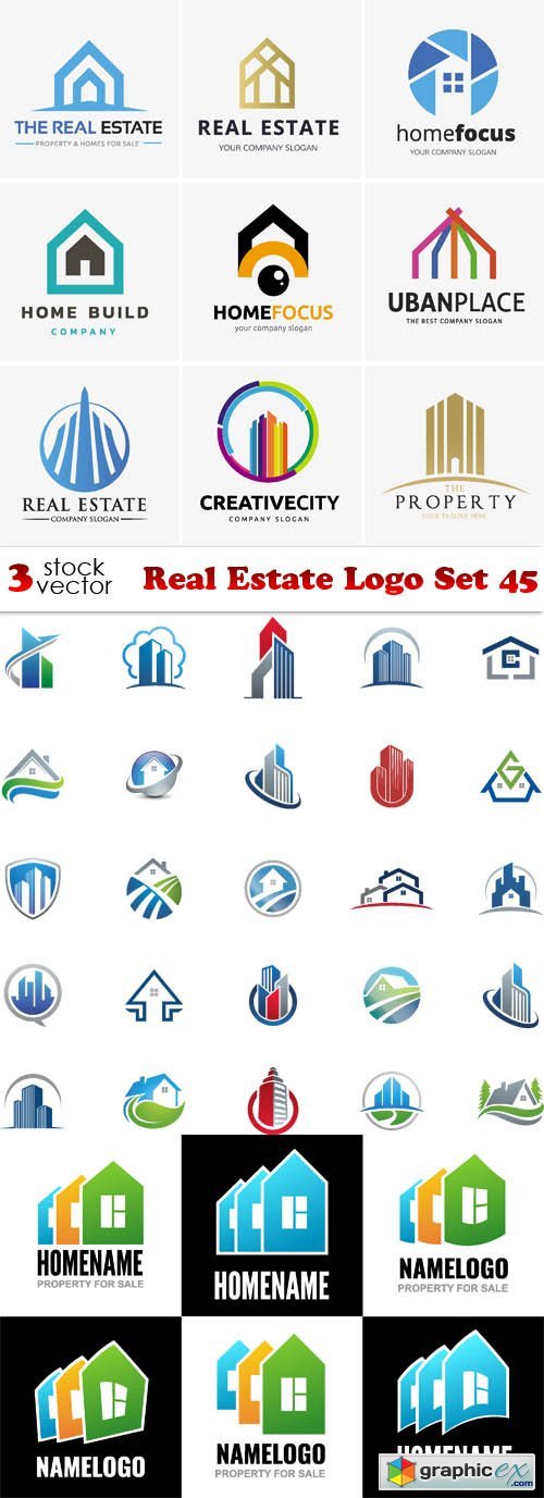 Real Estate Logo Set 45