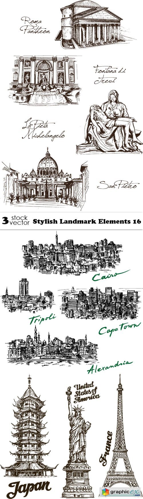 Stylish Landmark Elements 16