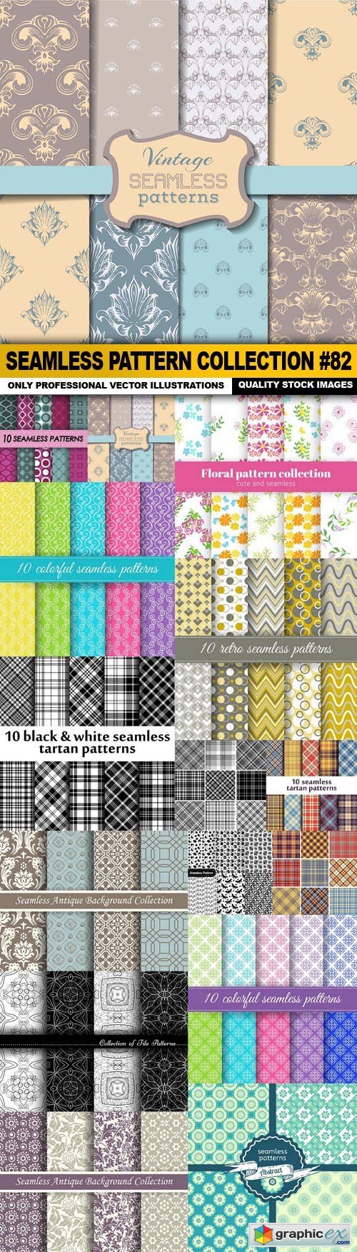 Seamless Pattern Collection #82 - 15 Vector