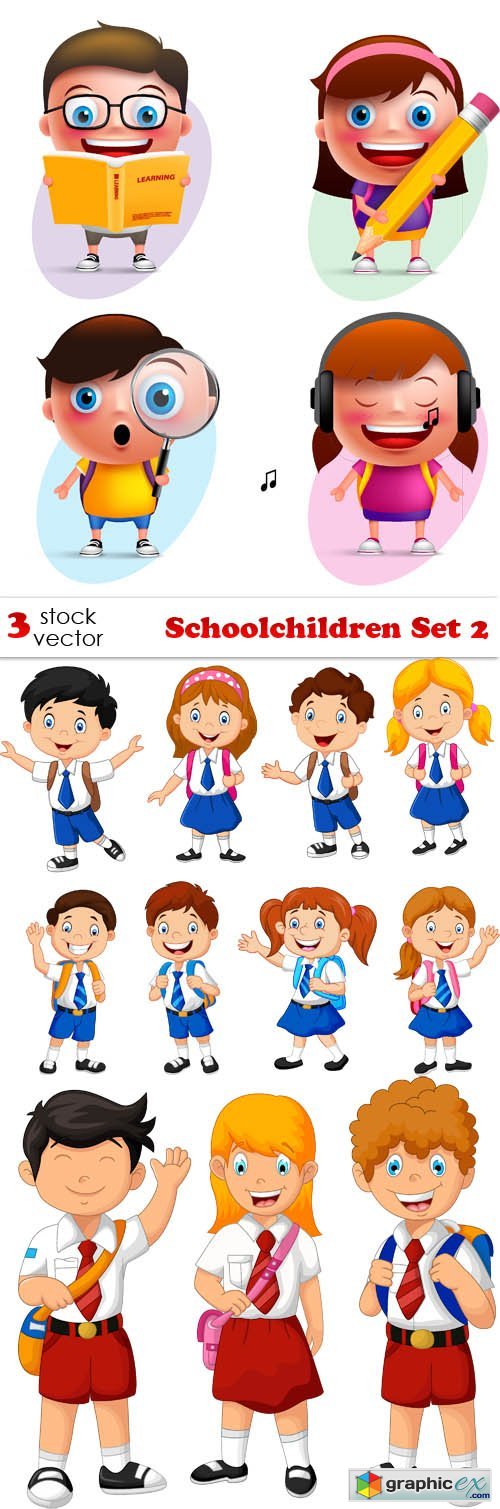Schoolchildren Set 2
