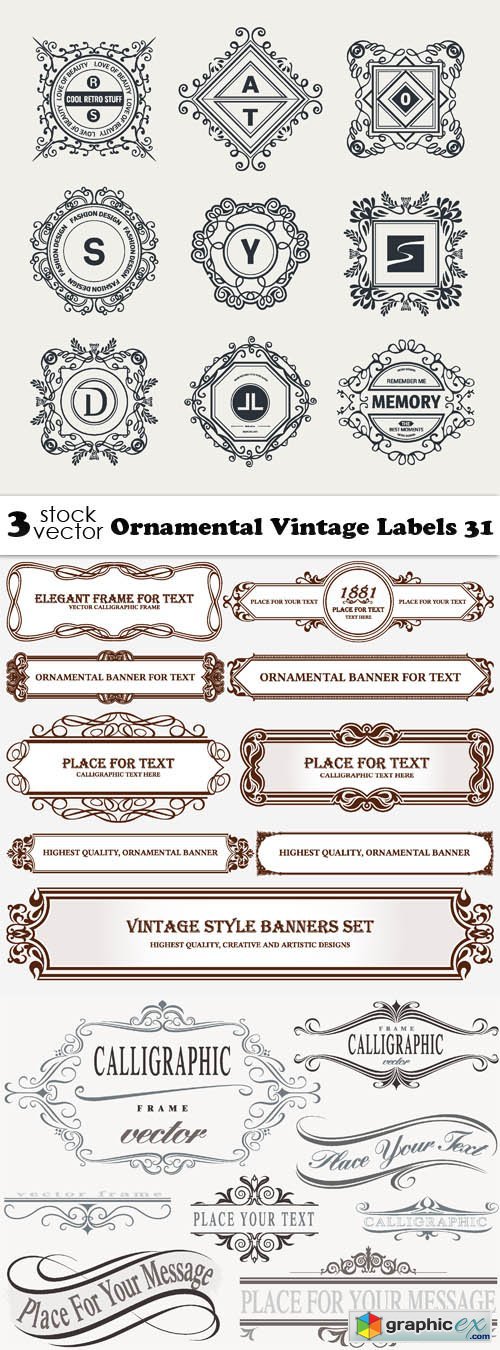 Ornamental Vintage Labels 31