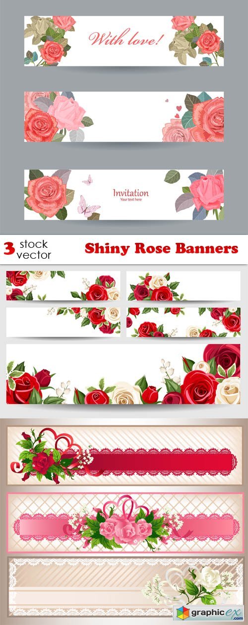 Shiny Rose Banners