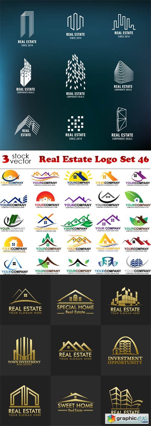 Real Estate Logo Set 46