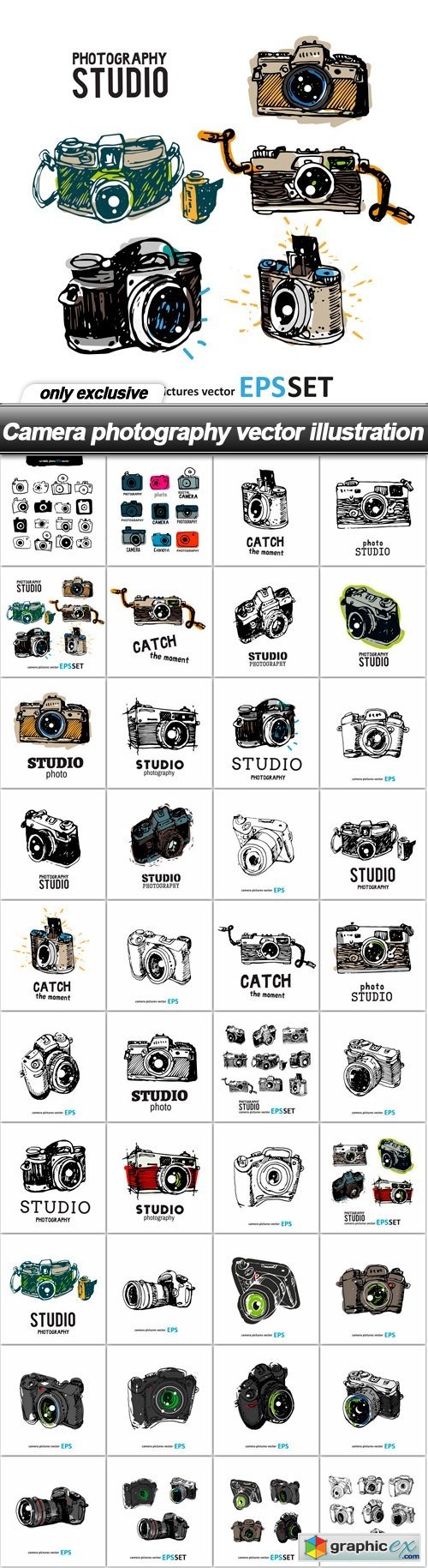 Camera photography vector illustration - 40 EPS