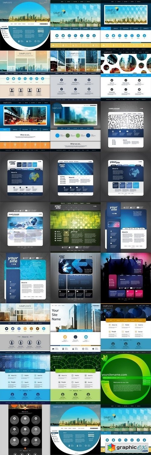 Website Design Template for Your Business Background 15