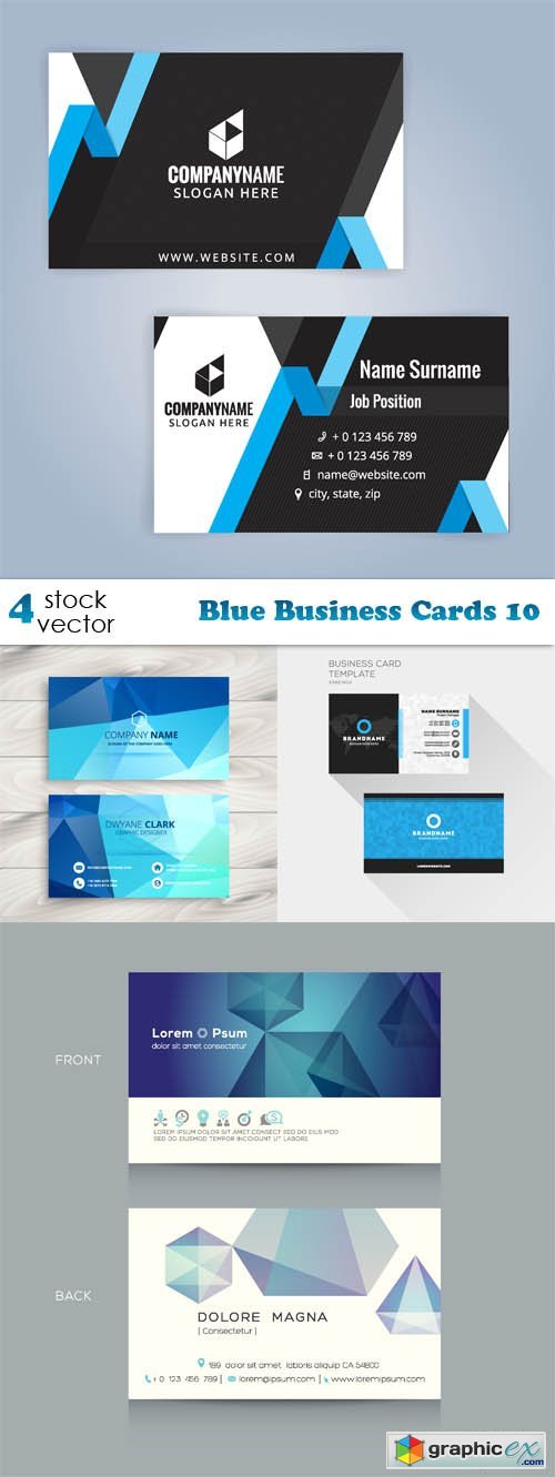 Blue Business Cards 10