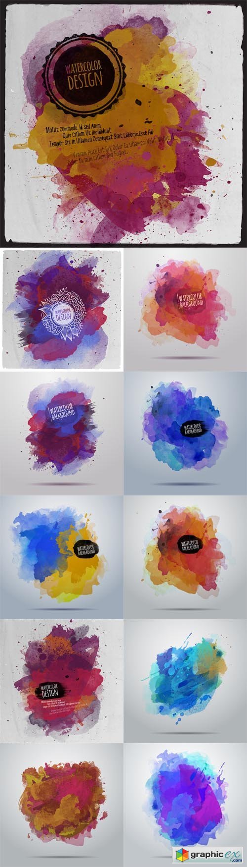 Watercolor Paint Abstract Background