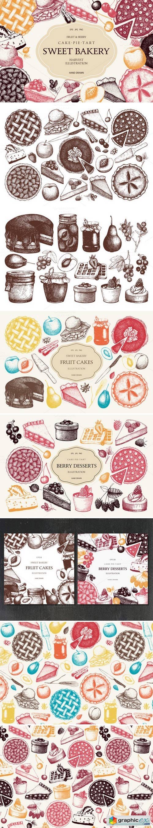 Fruit Cake & Berry Pie Collection
