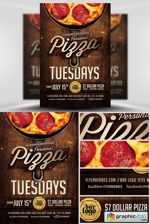 Pizza Tuesdays Flyer Template