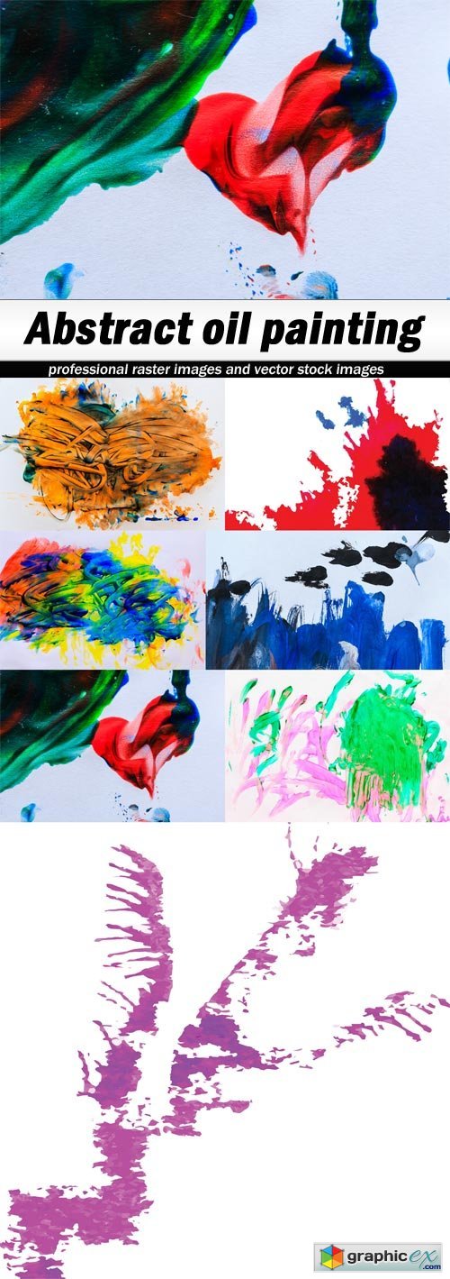 Abstract oil painting - 7 UHQ JPEG
