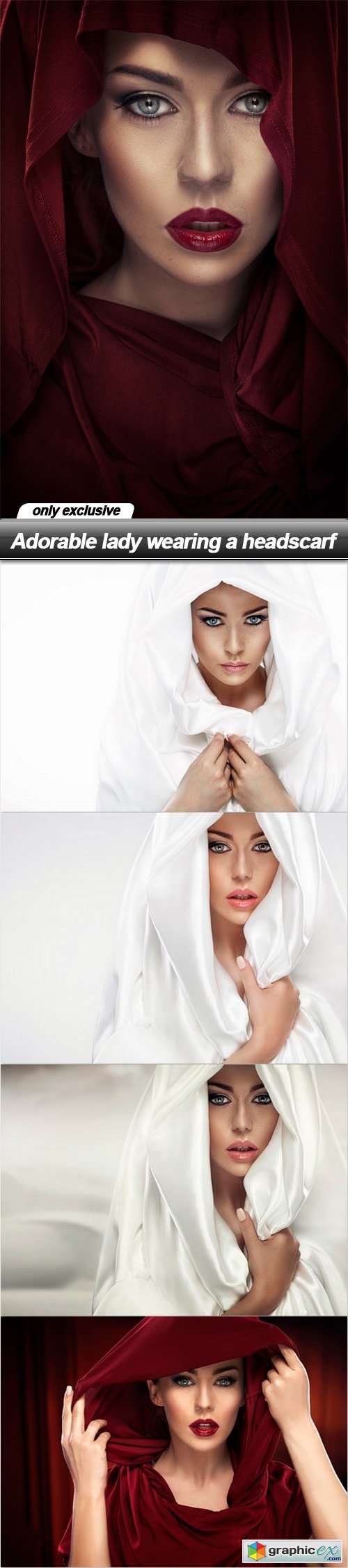 Adorable lady wearing a headscarf - 5 UHQ JPEG