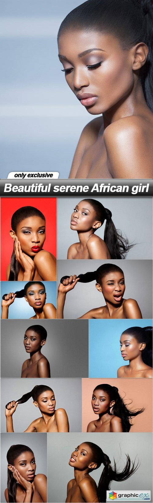 Beautiful serene African girl - 11 UHQ JPEG