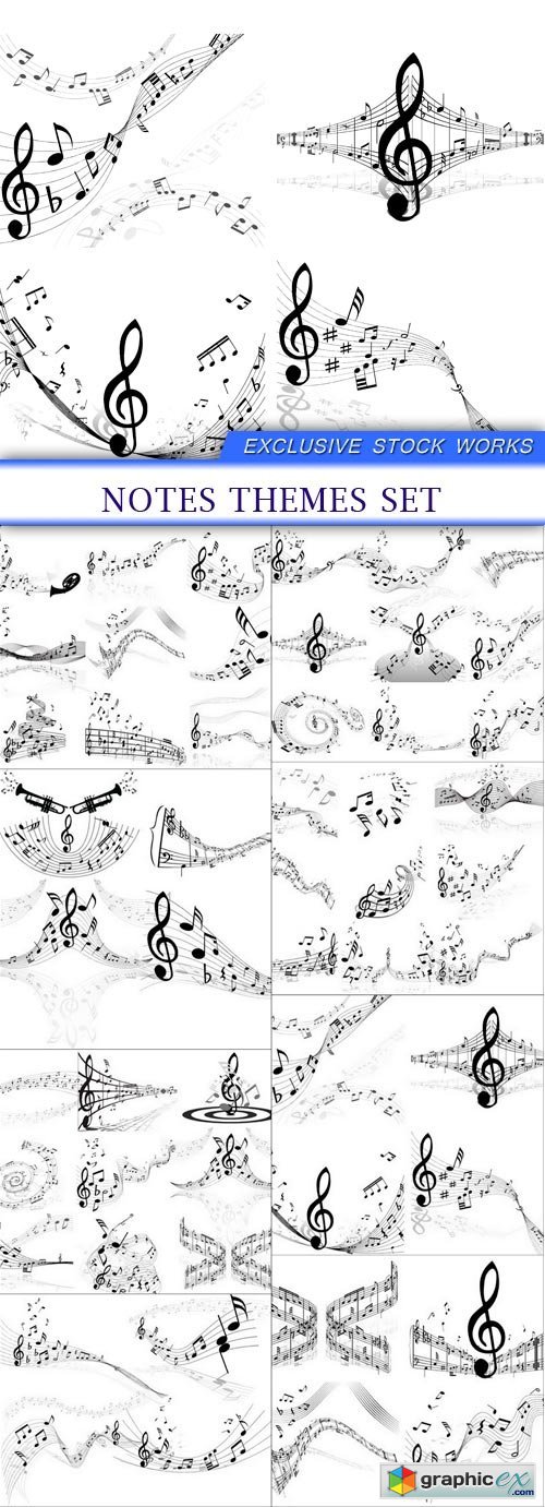 notes themes set 8x JPEG
