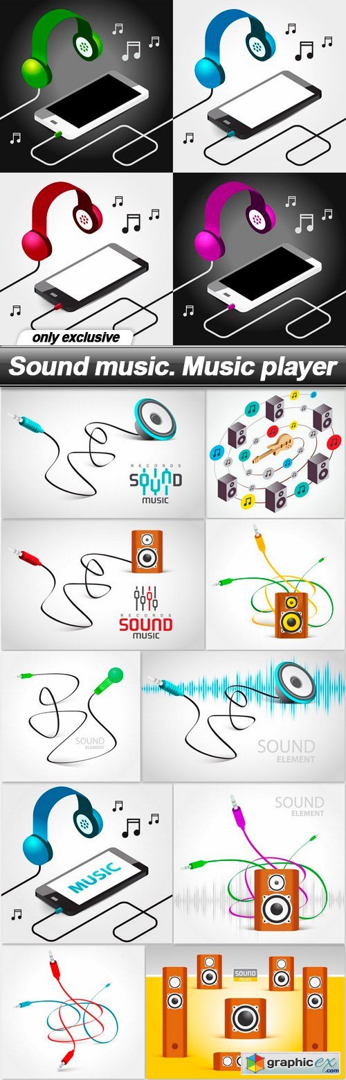 Sound music. Music player - 11 EPS