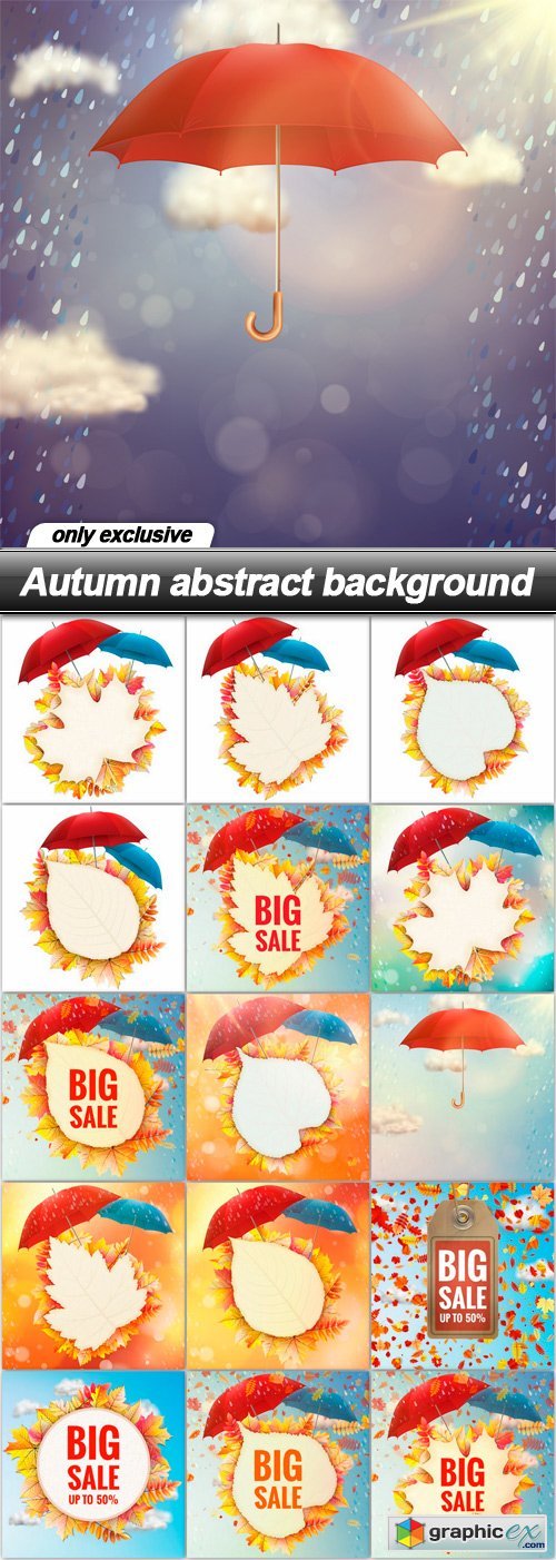 Autumn abstract background - 16 EPS