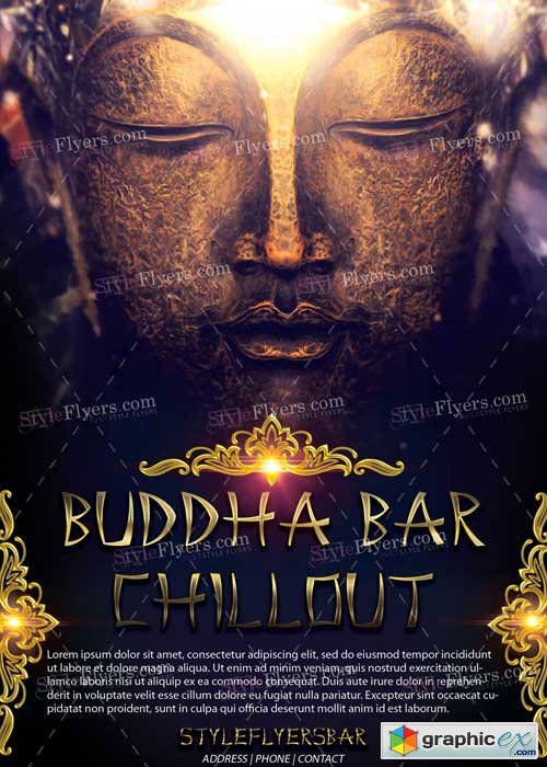 Buddha Bar Chillout PSD Flyer Template