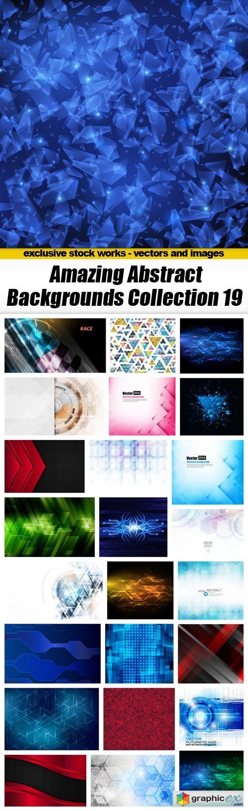 Amazing Abstract Backgrounds Collection 19 - 25xEPS
